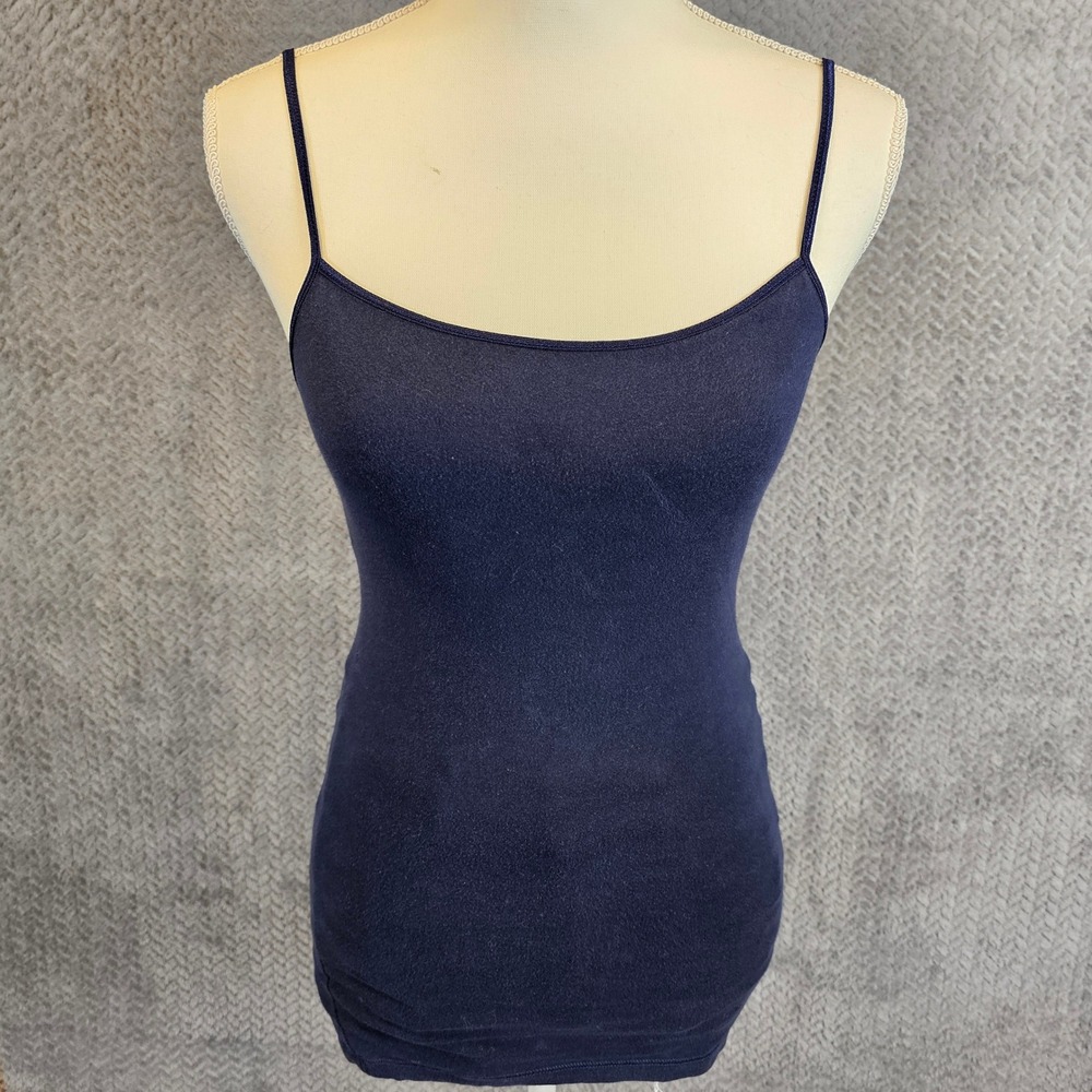 Aeropostale‎ Favorite Cami Navy Blue Built-in Shelf Bra Spaghetti Strap Small